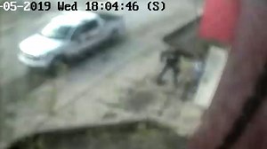 Security camera outside the Thompson Inn