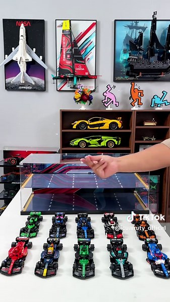 What’s it like to collect all 10 Lego speed champions at once? Display frame for Lego speed champion 10 teams.#lego #icuanuty #legoframe