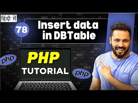 Php Tutorial in Hindi #78 MySQL insert data in table