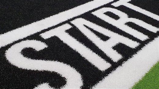 Premium Strong PE Gym Sled Track Flooring Mat with Full Markings Custom Size CE Certified