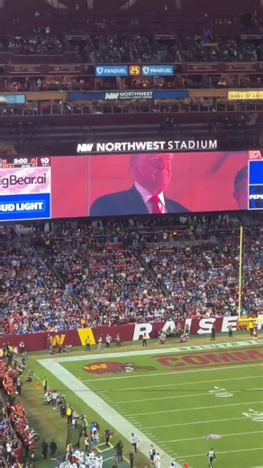 #JUSTNOW | President Trump was booed (and a few cheers) at the Commanders versus Lions game today. DC just seems like the most beautiful cesspool you’ve ever seen. | Kevin Steele