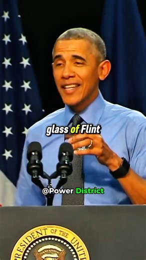 Barack Obama drinking Flint water