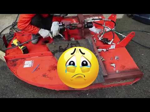 Finishing up and using the DIY Excavator mounted Brush Hog