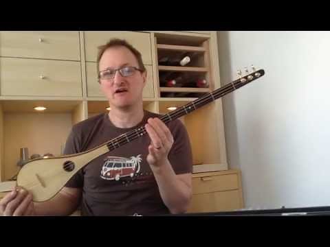 Stick Dulcimer: example of Baritone tuning by Michael J King