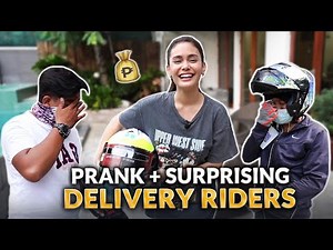 PRANK ON DELIVERY RIDERS + SURPRISE! | IVANA ALAWI