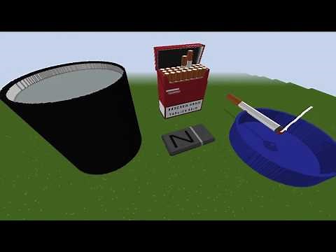 Minecraft Bauwerke | Zigaretten | Cigarettes [ Minecraft Smoking ] Build Building