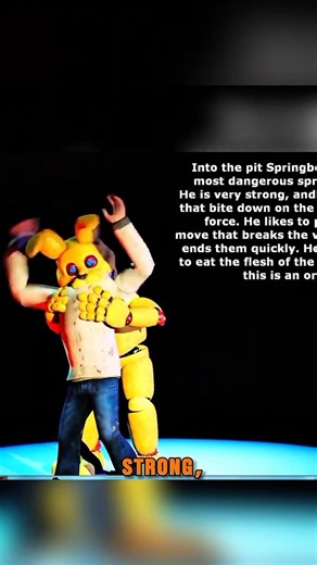 How into the pit Springbonnie ends you #animationvideo #fnaf #fivenightsatfreddys #sfm #shortvideos
