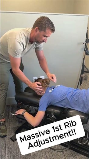 Massive First Rib Adjustment #adjustment #chiropracticcare #chiropractorlife #mobilitymatters