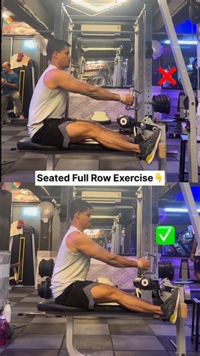 4.8K views · 17 reactions | Seated Full Row Exercise ✅ . . FOLLOW @fit.manna FOR MORE TIPS . . . #gym #fitnessmotivation #workout #bodybuilding | Manna Das | Facebook