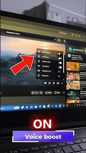 How to Enable Stable Volume & Voice Boost on YouTube (Laptop) #shorts