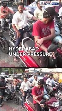 West Asia War Triggers Fuel Panic in India: Massive Queues at Petrol Pumps in Hyderabad #Shorts