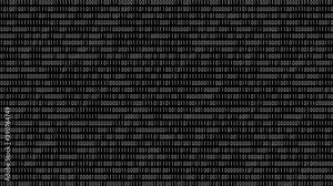 Fullscreen Binary Number Generator Animation Stock Video