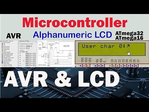 AVR microcontroller tutorial,Alphanumeric LCD & AVR-ATmega32 microcontroller