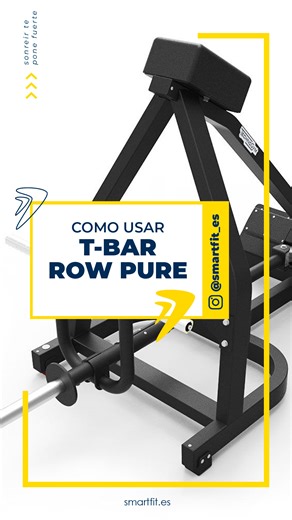 La T-Bar Row Pure de Technogym es clave para una espalda fuerte y estable 💥. Ajusta el peso, apoya el pecho y lleva los codos atrás con control. Sentirás cómo trabajan todos los músculos de tu espalda. 👉 Inclúyela en tu rutina y comenta ROW si ya la usas. #Smartfit #EspaldaFuerte #TBarRow #FuerzaInteligente #EntrenaBien | Smartfit
