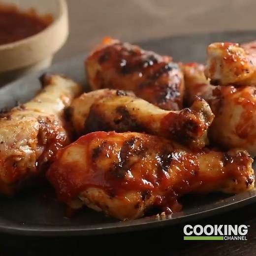 Go beyond your basic grilled chicken by adding this spicy-sweet, six-ingredient barbecue sauce! 🙌 Get the recipe for Cherry Cola BBQ Chicken: https://cooktv.com/3dagu57 | Cooking Channel