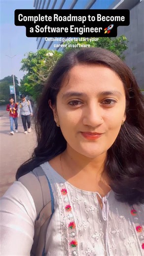 Jyoti Tiwari on Instagram: "The most awaited roadmap is finally here 🤍 I’ve spent weeks researching and building this complete Software Engineer Career Roadmap, a step-by-step guide for anyone who wants to start a career in Software Engineer despite your undergrads Comment “roadmap” and I’ll DM you the link. Let’s make you Corporate Ready 👜🏾 Follow for more ❤️ Template by jyotitiwari552 (software engineer roadmap, office life, corporate vibes, 9to5 routine, work from offi