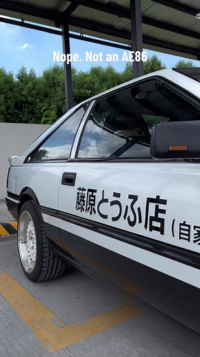 This Nissan cosplayed Fujiwara Tofu Shop too well. Almost thought it was an AE86. #fyp#fypシ#foryoupage#Nissan#Nissan200SX#NissanSilvia#NissanSilviaS12#NissanS12#SChassis#InitialD#Cosplay#CarCosplay#fujiwaratofushop#TakumiFujiwara#CarTok