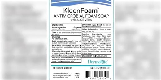 Hand soap recall expanded to include shampoos, lotions, sanitizers over sepsis concerns