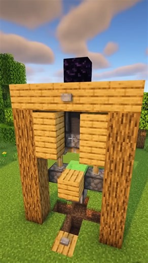 Working redstone elevator in Minecraft