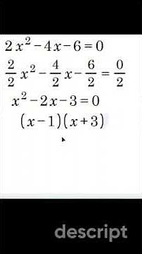 Solving Quadratic Equations Factoring Method Made Easy