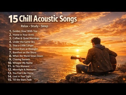 🌅 Relaxing Guitar Music for Study, Sleep & Peaceful Moments | 15 Beautiful Chill Acoustic Songs