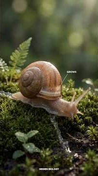 How a Snail 3D-Prints Its Shell #science