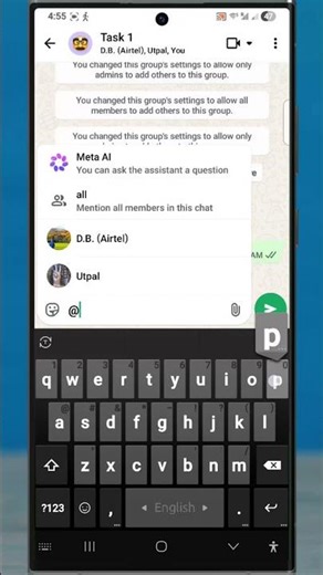 How to Add Anyone to WhatsApp Group Using @
