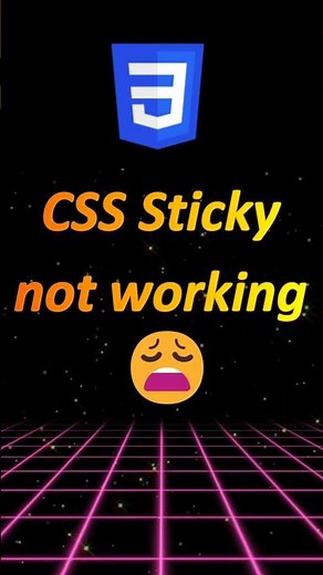 Why Your position: sticky is NOT Working?! 😤 | CSS Bug Fix in 15 Sec! #coding #htmlcssjavascript