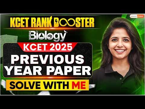 KCET 2025 Biology Paper Solutions 🔥 | Complete PYQ Analysis | KCET 2026 Rank Booster | Jasmine Ma’am