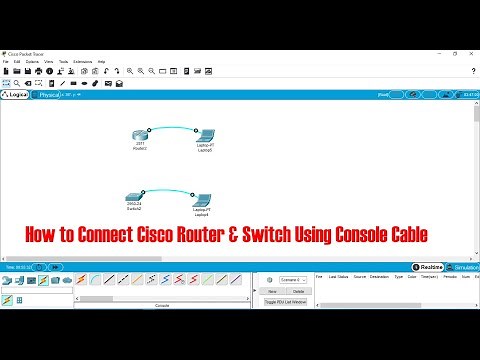 How to Connect Cisco Router & Switch Using Console Cable Cisco Packet Tracer