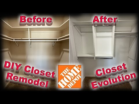 DIY Closet Remodel With Home Depot's Closet Evolution - How To and Honest Review