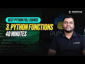 Python Functions (The Only Guide You'll Need in 2024) | Python Masterclass