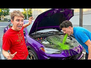 MY Best Friend THREW UP In My LAMBORGHINI!