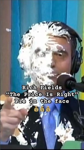 Pie in the face to Rich Fields on The Price Is Right #pieintheface #piethrowing #womanpieingman