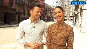 Janina Gavankar talks "The Way Back" co-star Ben Affleck, plus: those "Mandalorian" rumors! We caught up with her at Warner Bros. Studio Tour Hollywood. | Extra