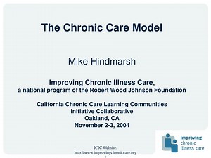The Chronic Care Model - SlideServe
