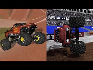 GRAVE DIGGER Vintage Monster Truck Freestyle | Monster Jam Best Moments