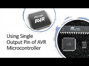 How to use single output pin of avr microcontroller Atmega32