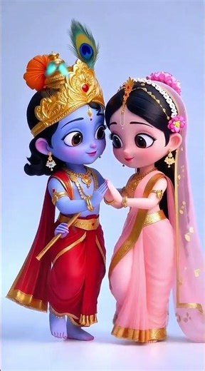 bashuri ke taal pe Radha nache re | cartoon video|| radhe Krishna song