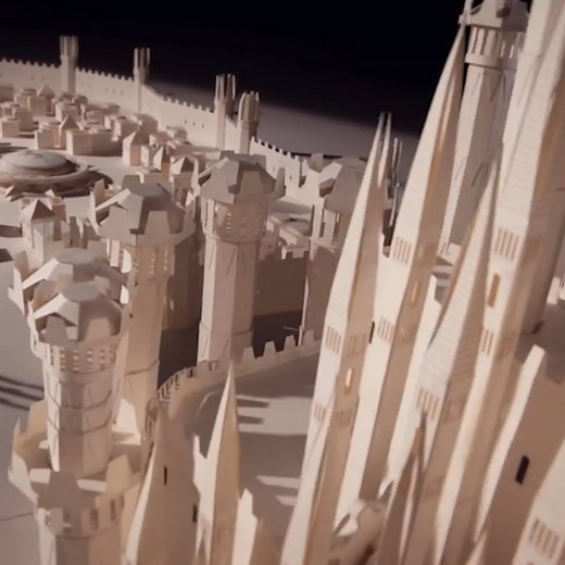 152K views · 3.3K reactions | Moleskine used 7,600 paper cutouts to make this stunning model of King's Landing from Game of Thrones. | Insider Tech | Facebook