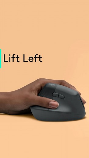Logitech on Instagram: "Left-handers, we’ve got your back. 👏 Lift Left is a vertical mouse with buttons mapped out for left-handed users and a unique angle designed for all-day comfort. And don’t worry, right-handers, Lift comes in a right-handed version too. 👌 It’s a relief when products feel made for you, so you don’t have to make compromises. 😊 #Ergonomics #FeelBetterDoBetter #WorkComfortably #LiftMouse"
