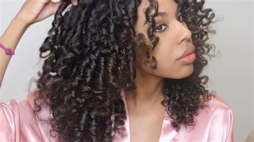 How to get perfect bouncy curls! Flexi rod set tutorial with Maryam Hampton