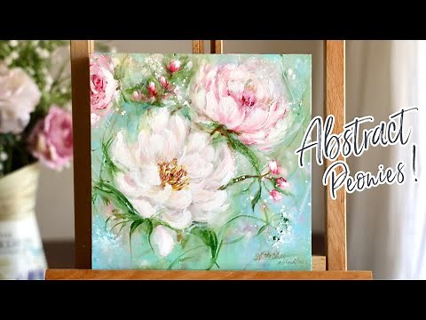 Step by Step Abstract Floral painting 🌸Beginner Special tutorial🎨💫