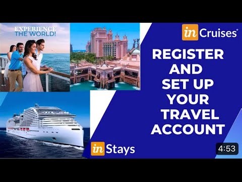 Incruises register set up your travel account 19 September 2023