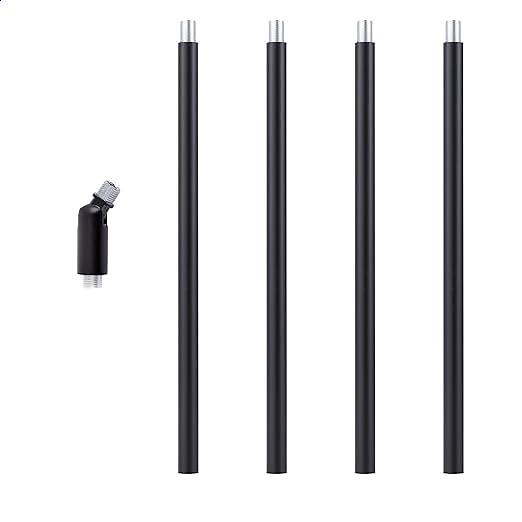 Threaded Extension Rod with Sloped Ceiling Adapter Kits