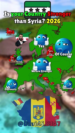 Is your Country Stronger than Syria? 🇸🇾‍ 🇸🇾 #shorts #mappinguprising #mapping #history #geography