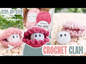 Crochet a Cute Clam with the Wheat Stitch™ – No-Sew Tutorial!