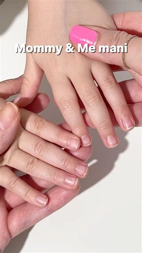 🌼 Mommy & Me mani (ad) #nailideas #mermaidnails
