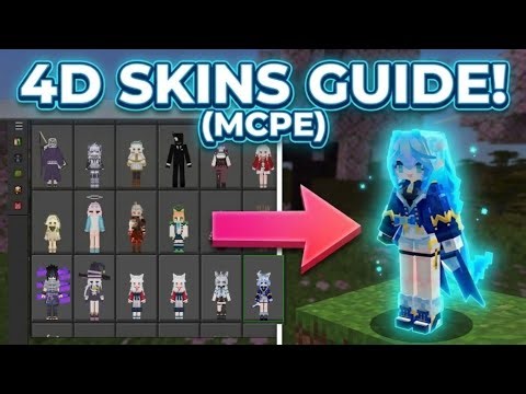 EXACTLY How to Install 4D Skins in MCPE Any version! (Android | Easy & Simple )