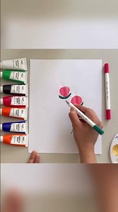 Rose Painting Easy for kids | Fun and Simple Technique | Rose Painting Fun Art Activity for kids